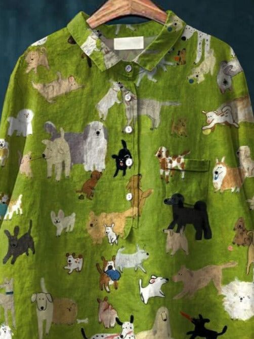 Paisley - Playful Dog Printed Shirt
