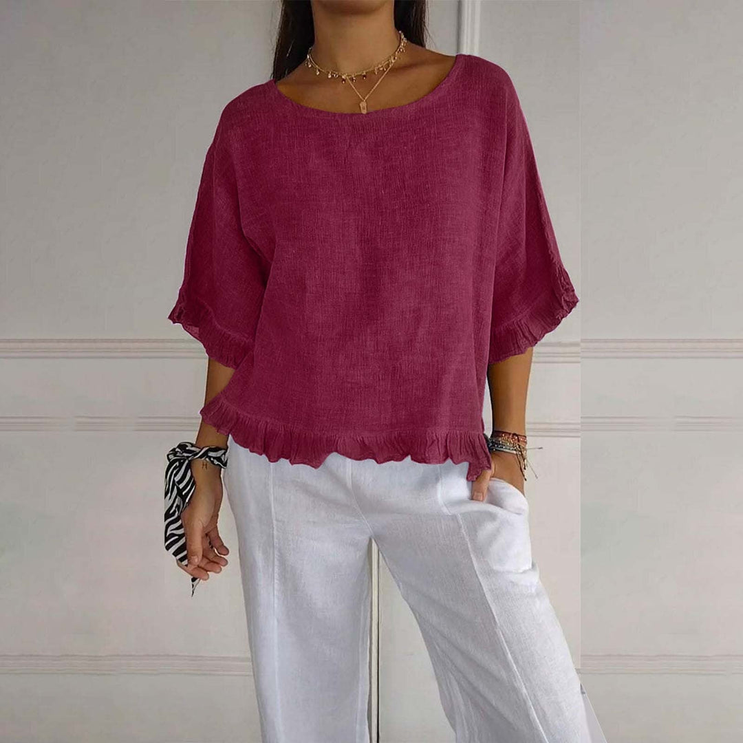 DAPHNE | ELEGANT BLOUSE WITH TUMMY COVERAGE