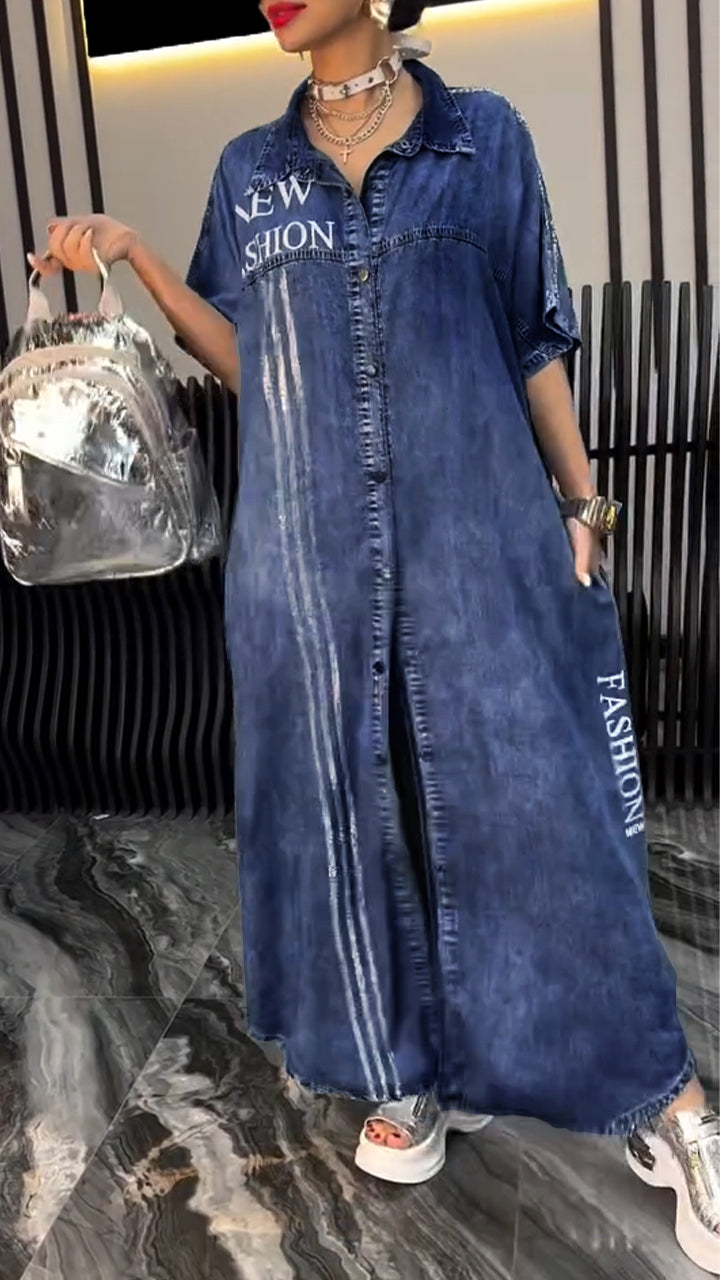 JANNEKE™ | COMFORTABLE AND FASHIONABLE DENIM DRES