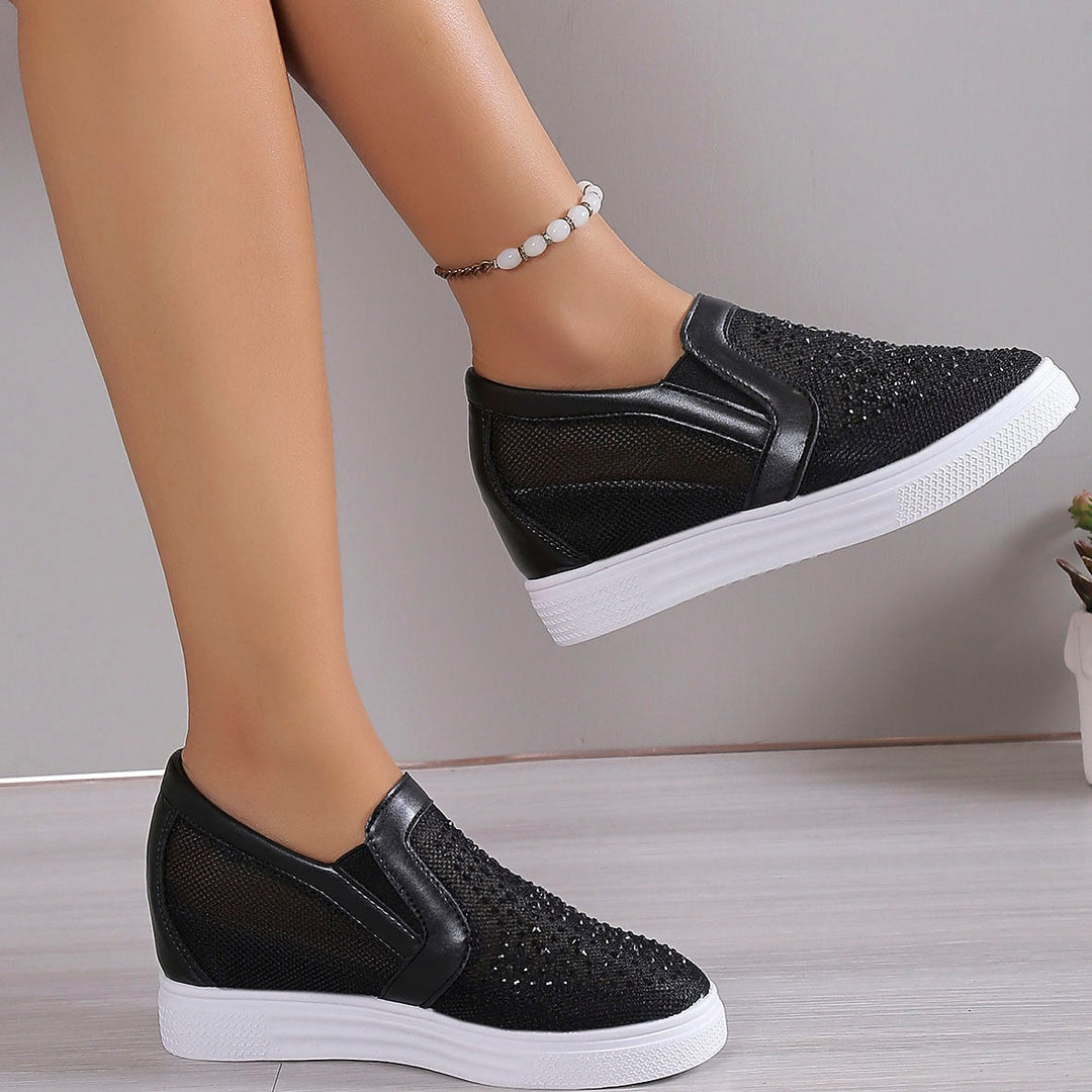 ORLANDA™ | WOMEN'S WHITE CRYSTAL SNEAKER