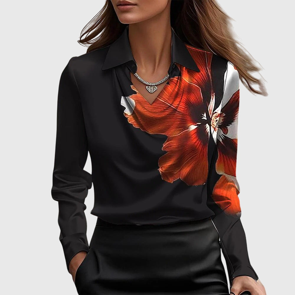KENNEDY –  ELEGANT BLOUSE SHINY SATIN