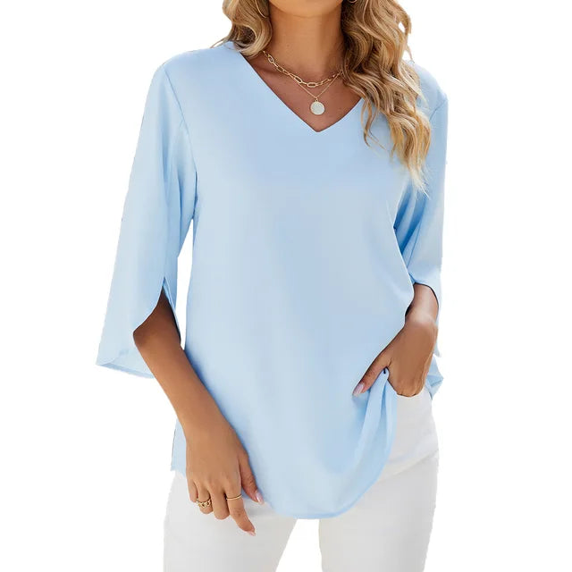 CARA | V NECK BLOUSE