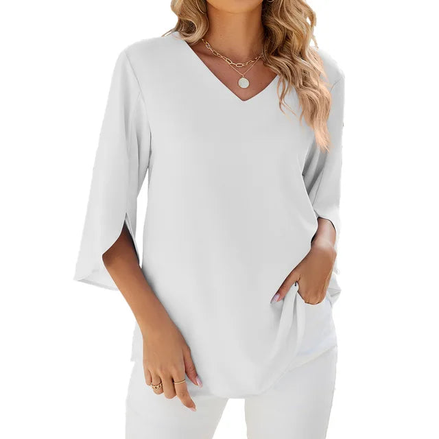 CARA | V NECK BLOUSE