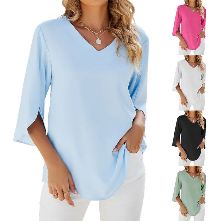 CARA | V NECK BLOUSE